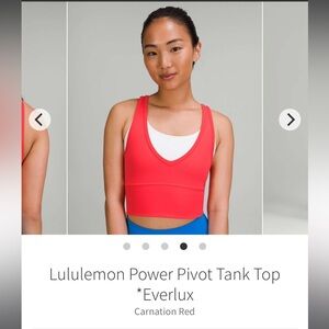 Lululemon power pivot tank everlux